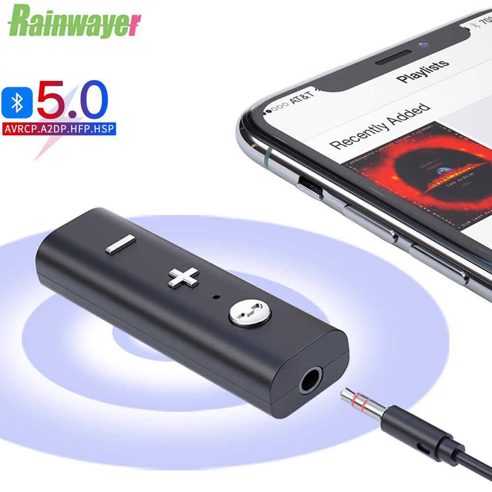 Изображение товара: 5,0 Bluetooth-совместимый приемник для наушников с разъемом 3,5 мм, беспроводной адаптер 3 в 1 Aux, музыкальный передатчик для наушников