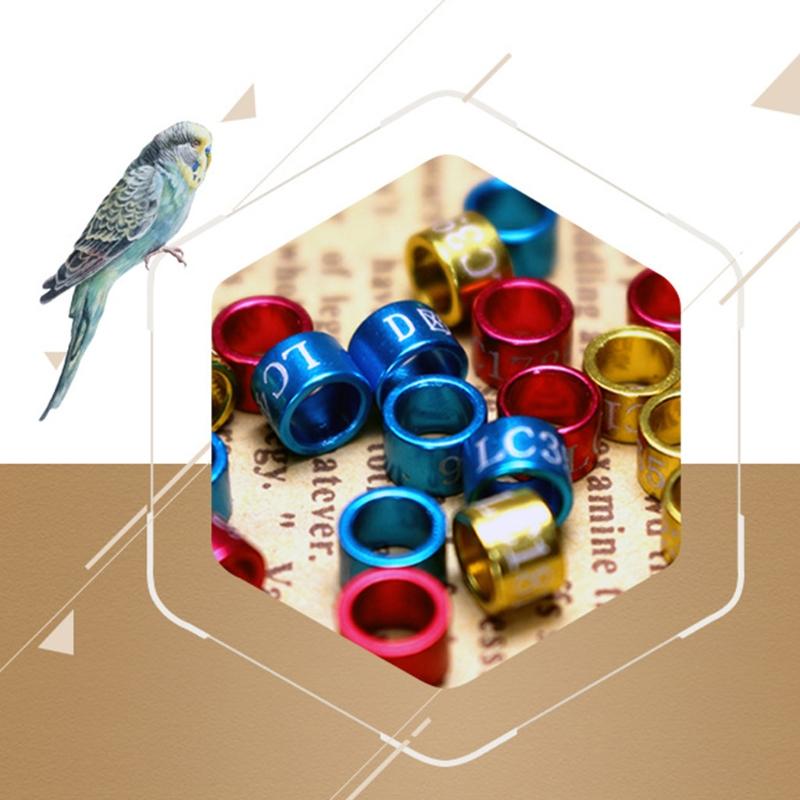 Изображение товара: 50 шт Pigeon полосы птица 5 мм с кольцом для пальца видов определить тренировочные кольца Pet птица этикетка знак для голубь цыпленка небольшой