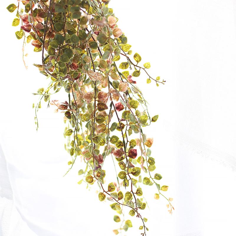 Изображение товара: Декор для дома, искусственные цветы, золотой, серебряный лист, зеленое растение, искусственные подвесные декоративные листья, гирлянда, цветы, свадебное украшение для стен