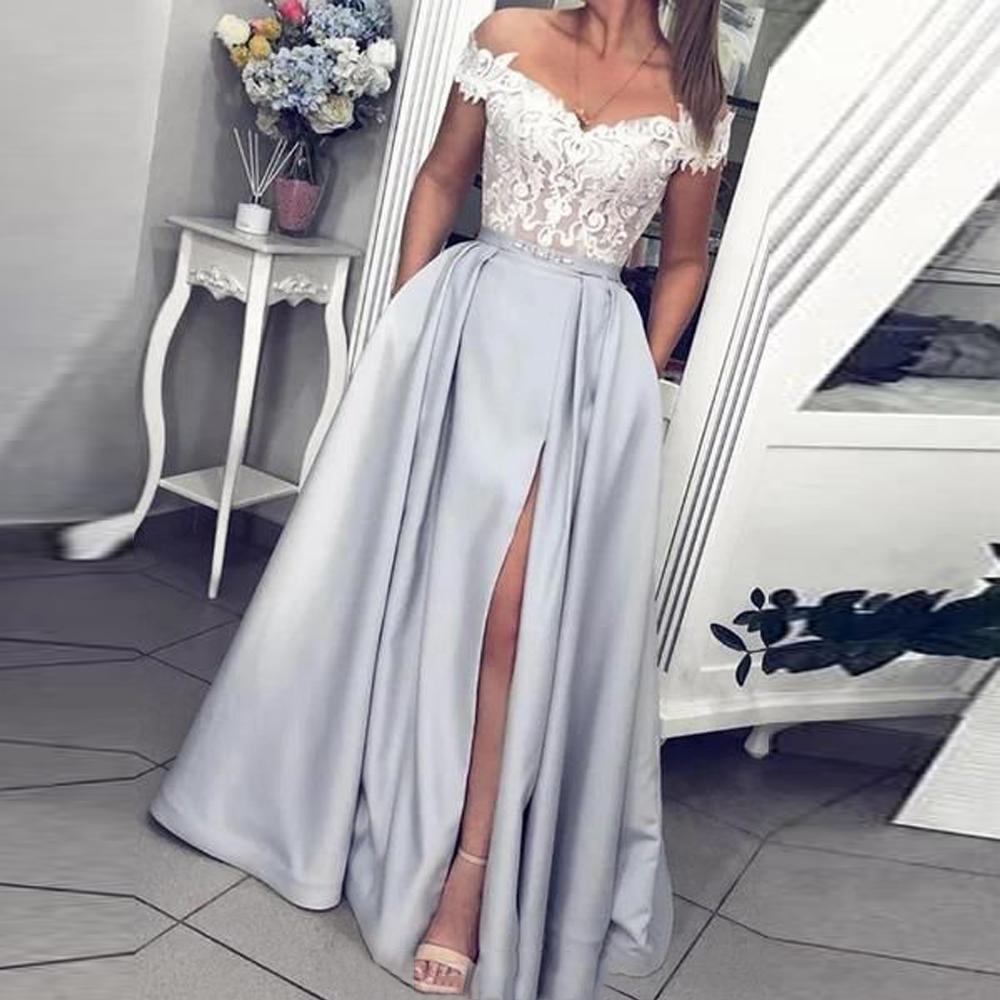 Изображение товара: Женское свадебное платье It's yiiya, белое платье с открытыми плечами на завязках для вечеринки на весну 2021