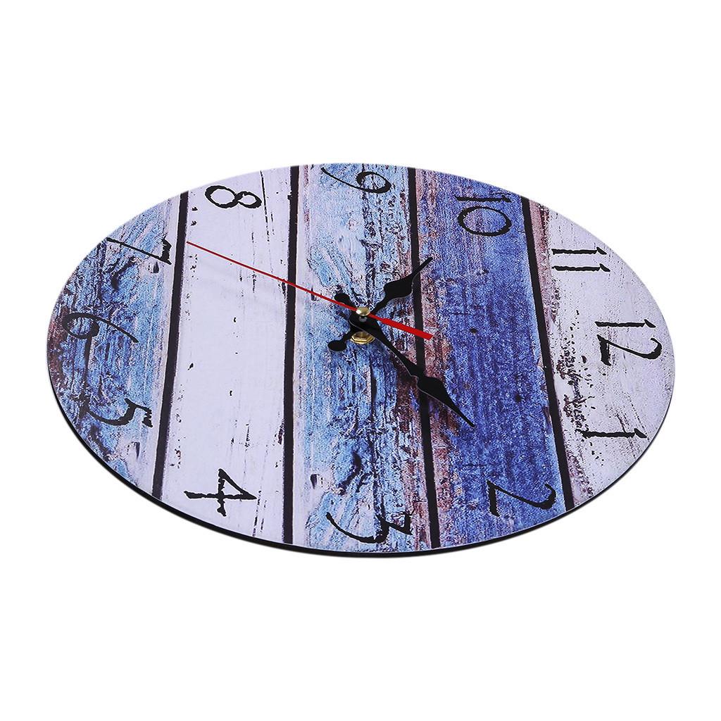Изображение товара: 3D DIY кварцевые часы винтажные деревенские деревянные настенные часы антикварные потертые Ретро часы украшение для дома кухни комнаты гостиной