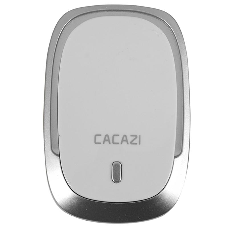 Изображение товара: Cacazi беспроводной дверной звонок Dc с батарейным управлением кнопка управления 200 м дистанционный светодиодный светильник Домашний Беспроводной звонок 4 громкости 36 сигнал