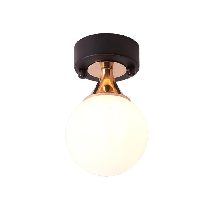 Изображение товара: Современные Простые креативные шариковые светильники, светодиодный стеклянный потолочный светильник для коридора, балкона, лампы для гостиной, освещение для потолка для кухни