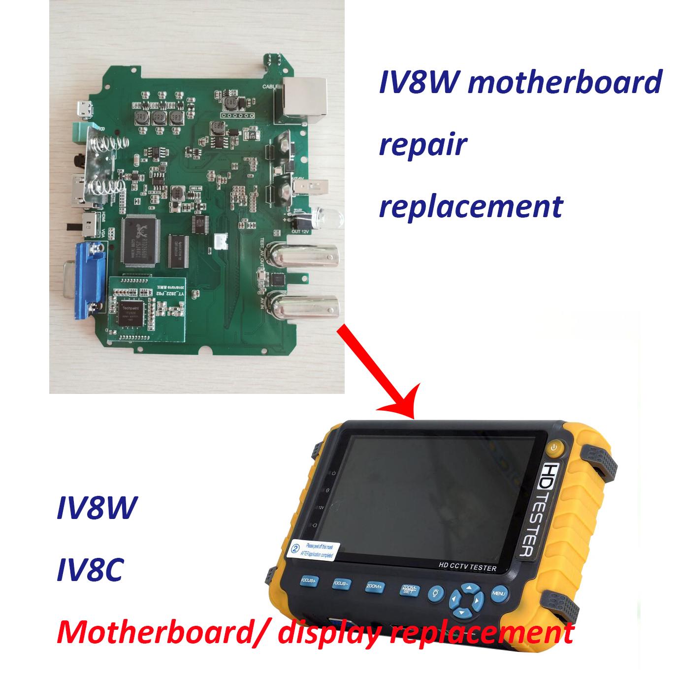 Изображение товара: the accessories and replacement of the IV8W IV8C IV7W CCTV tester ,the motherboard mainboard,the screen