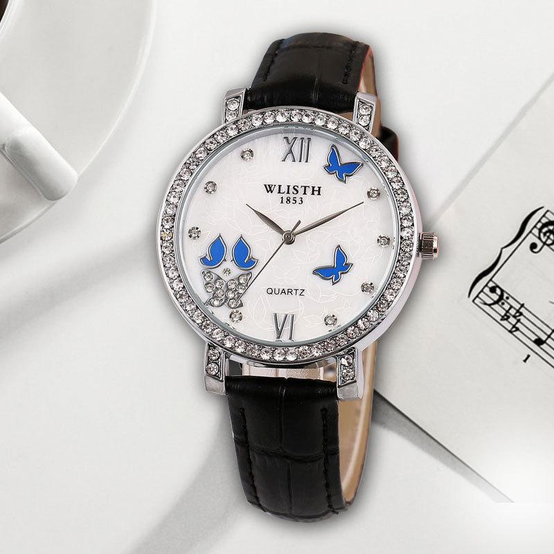 Изображение товара: OMHXZJ W207 индивидуальная Корейская версия Алмазный Водонепроницаемый и устойчивый к царапинам деловой Повседневный кварцевый механизм Женские часы