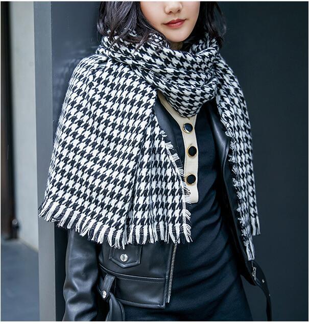 Изображение товара: 2020 дизайнерский женский шарф, кашемировый зимний теплый шейный платок, шарфы, шали, палантины для мужчин