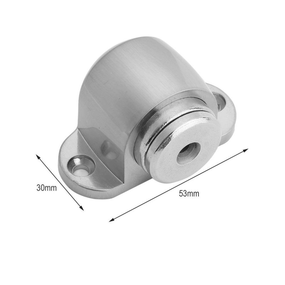 Изображение товара: Прочная Магнитная дверная пробка из нержавеющей стали, поддерживающие ворота, Мощный мини-замок для дверей с фиксацией винта