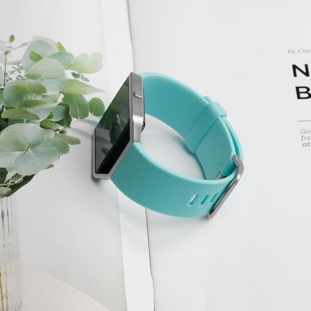 Изображение товара: Силиконовый ремешок для fitbit blaze band replacment, браслет, наручный ремень, Correa smartwatch, резиновый ремешок для часов + металлическая пряжка