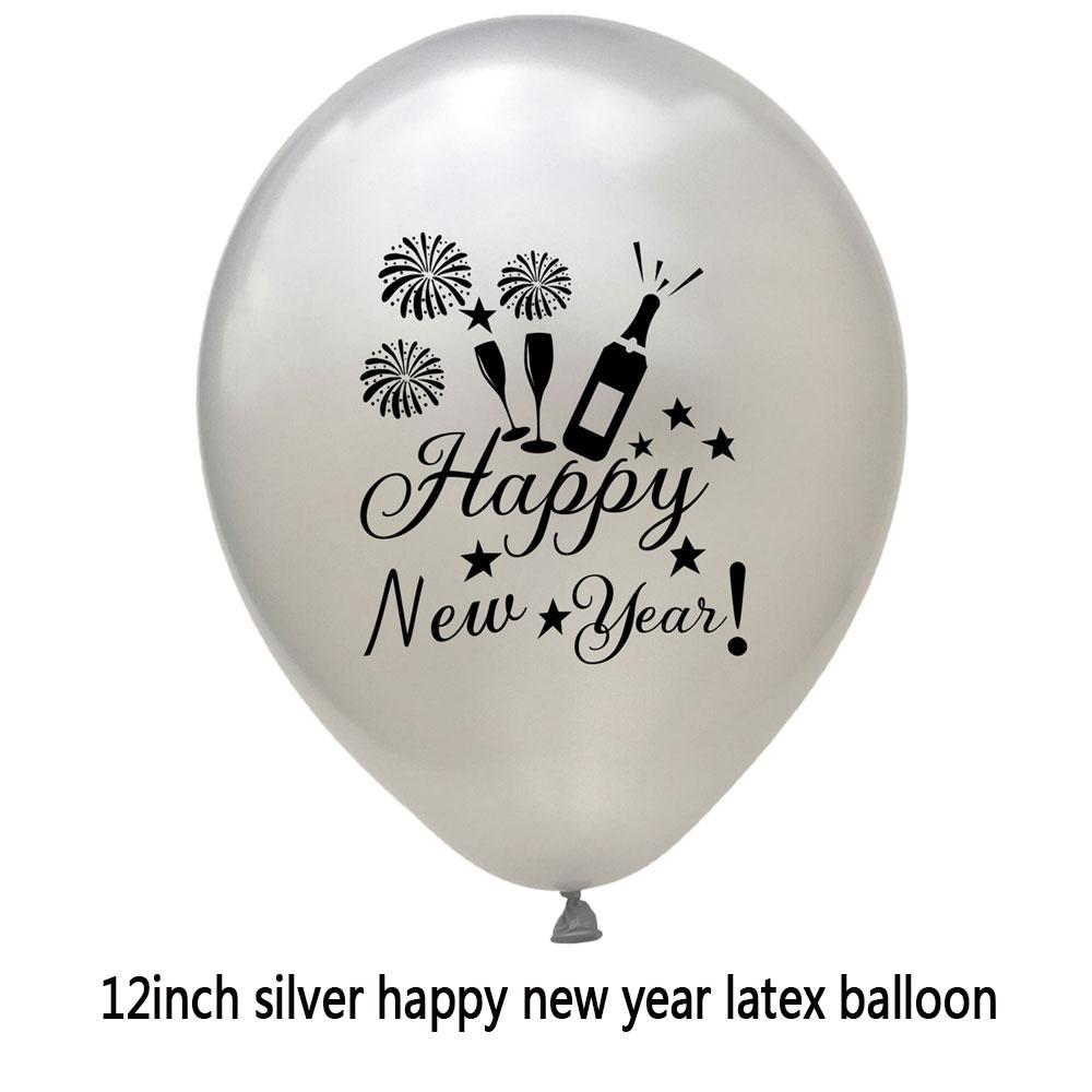 Изображение товара: Воздушные шары Amawill с новым годом 2022, 12 дюймовые латексные гелиевые воздушные шары с принтом, новогодние, рождественские, праздничные вечерние товары