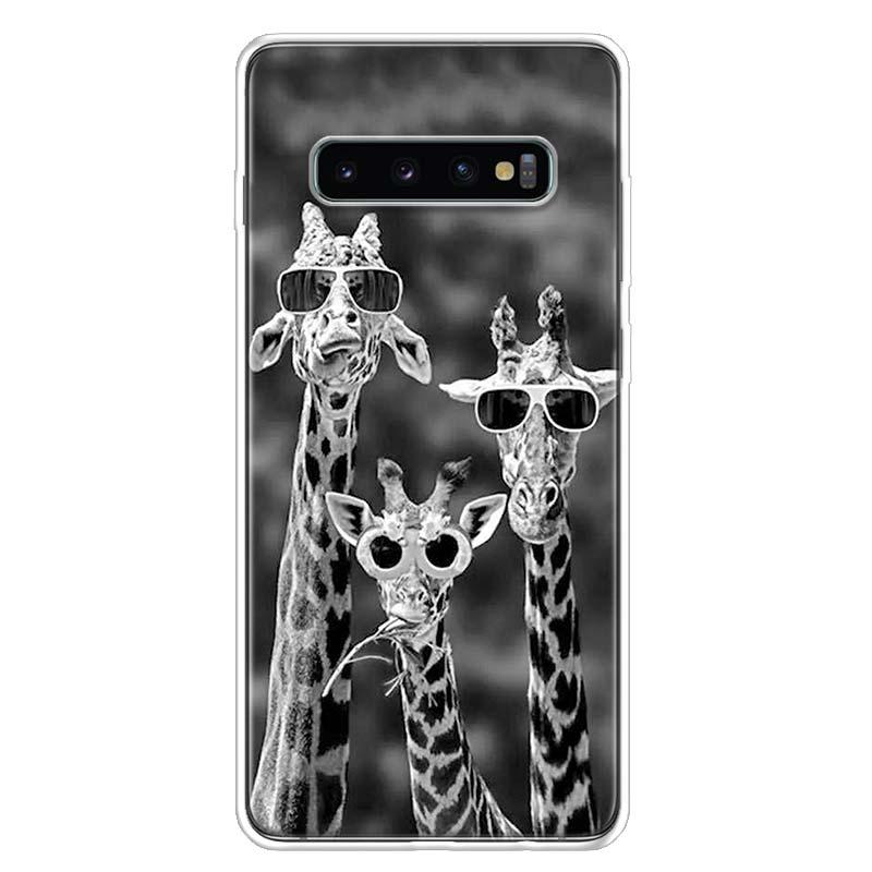 Изображение товара: Милый чехол с аниме жирафом для Samsung Galaxy S10 Plus S20 FE S21 S22 Ultra S10E S9 S8 + S7 Edge J4, корпус, оболочка