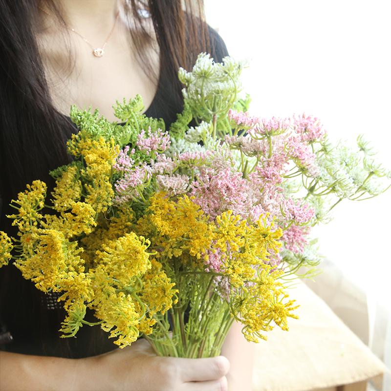 Изображение товара: Искусственный пенопластовый кружевной цветок, украшение для дома, гостиной, искусственный цветок, украшение стола отеля, свадебные букеты, искусственный цветок