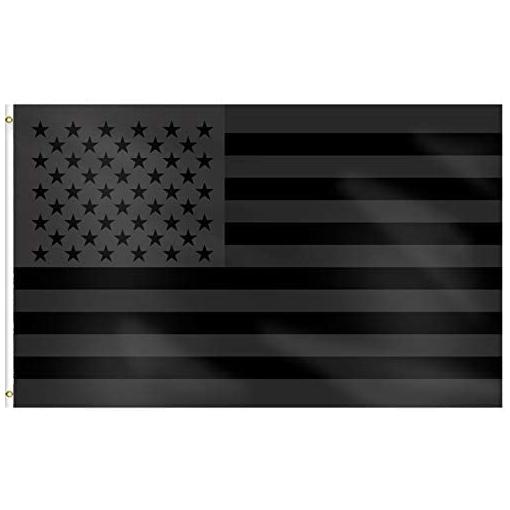 Изображение товара: Флаг Xiangying 90x150 см, американский флаг черного цвета