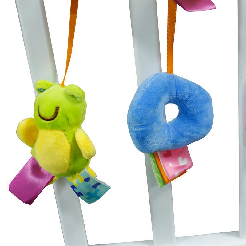 Изображение товара: Детская висячая спиральная погремушка на коляску, мобиль для детской кроватки с милыми животными, детские игрушки для новорожденных 0-12 месяцев, развивающая игрушка для детей