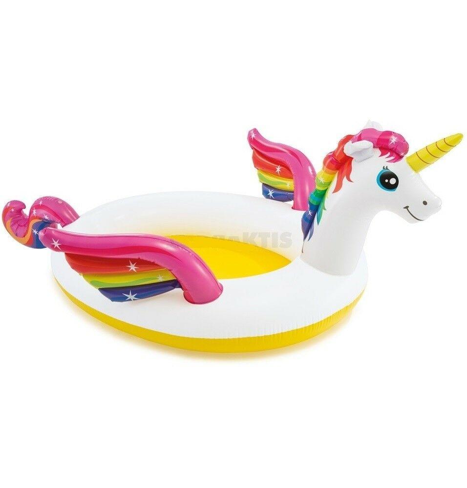 Изображение товара: Piscina hinchable para niños INTEX Unicornio portatil con PULVERIZADOR