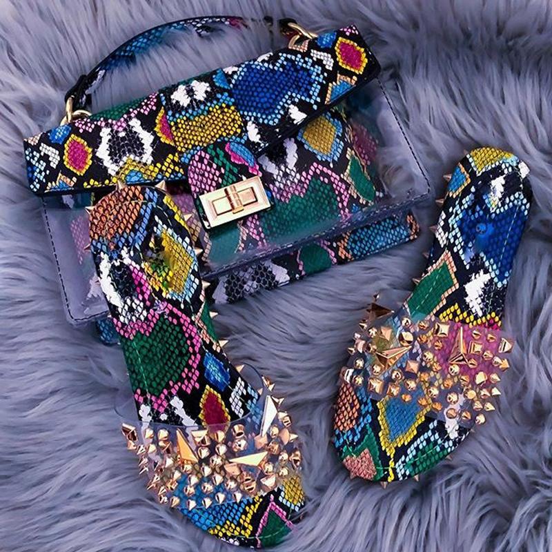 Изображение товара: Новинка лета 2021, женская сумка, модная сумка со змеиным узором, сумка для матери и дочери, Диагональная Сумка на одно плечо