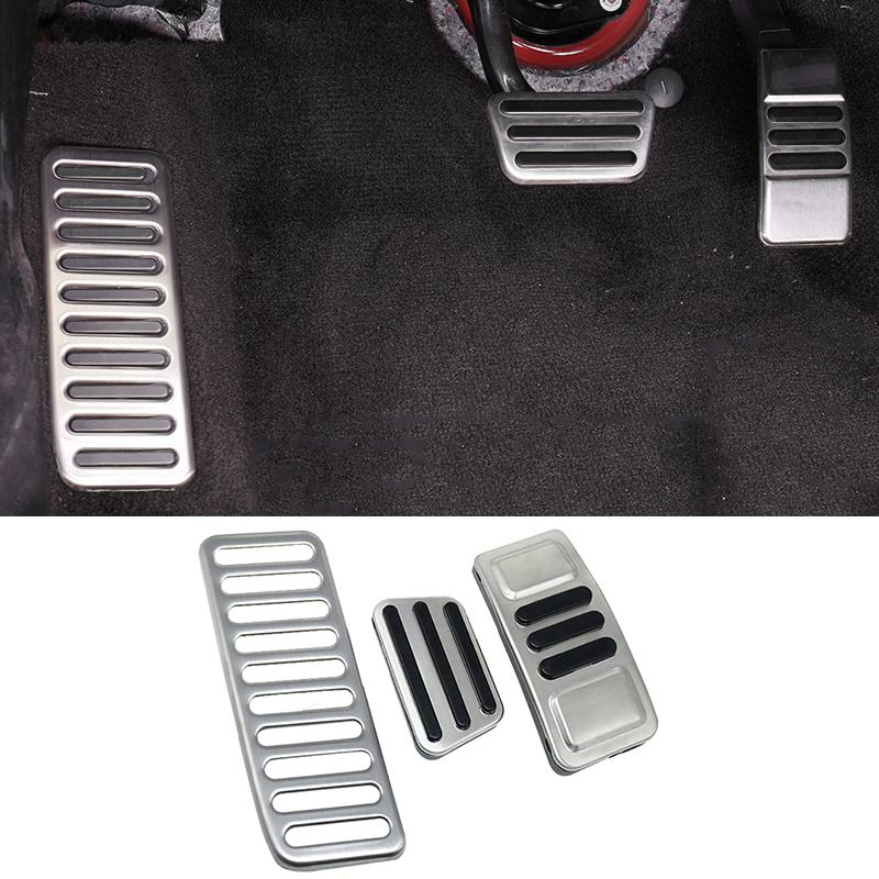 Изображение товара: QHCP топливная Тормозная педаль акселератора из нержавеющей стали, подставка для педали, крышка педали, аксессуары для Ford Mustang 2015-2020