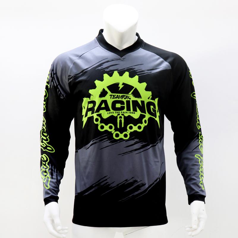 Изображение товара: Белая рубашка CWF с длинным рукавом для горного велосипеда, быстросохнущая Джерси для мотокросса и эндуро, футболка для езды на мотоцикле и велосипеде по бездорожью