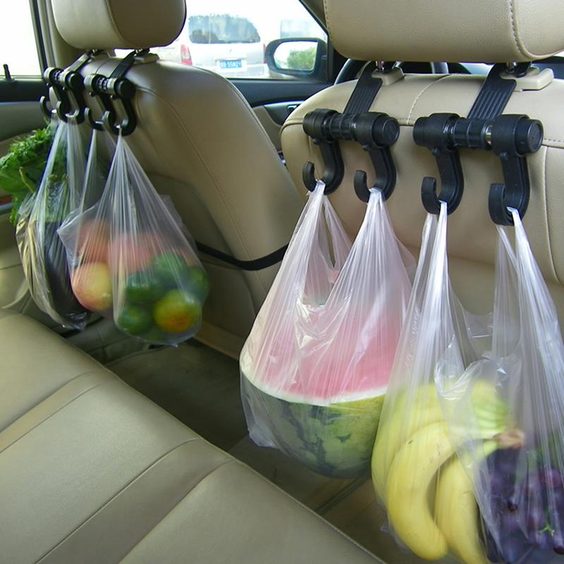 Изображение товара: Крючки-держатели для сумки, кошелька, автомобиля, 1 шт., вешалка на подголовник заднего сиденья дюйма