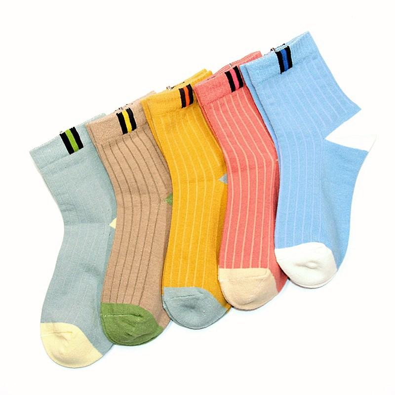 Изображение товара: Противоскользящие носки по щиколотку; Забавные хлопковые цветные носки; Длинные гольфы в полоску для новорожденных мальчиков; Детские носки для малышей; medias; Одежда для малышей; BW50TW