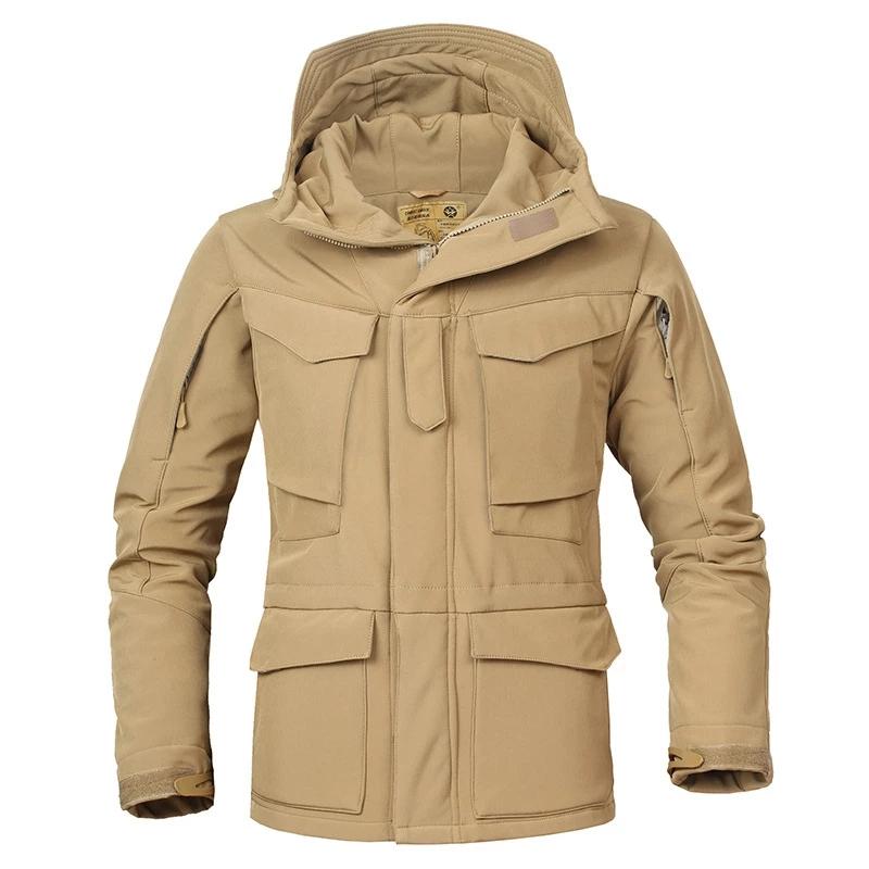 Изображение товара: Мужская камуфляжная куртка Sharkskin, военная форма, тактическая Боевая куртка, армейская ветрозащитная и водонепроницаемая куртка для специальных тренировок