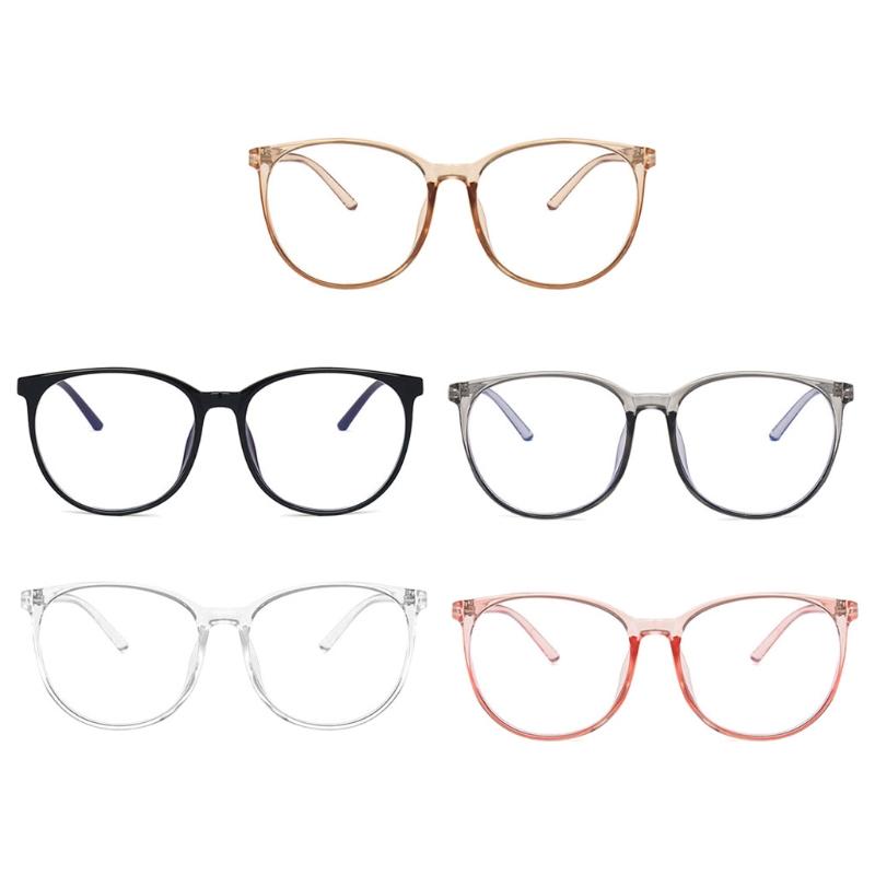 Изображение товара: Очки с защитой от сисветильник, круглые компьютерные очки с фильтром, мужские и женские очки с очень легкой оправой