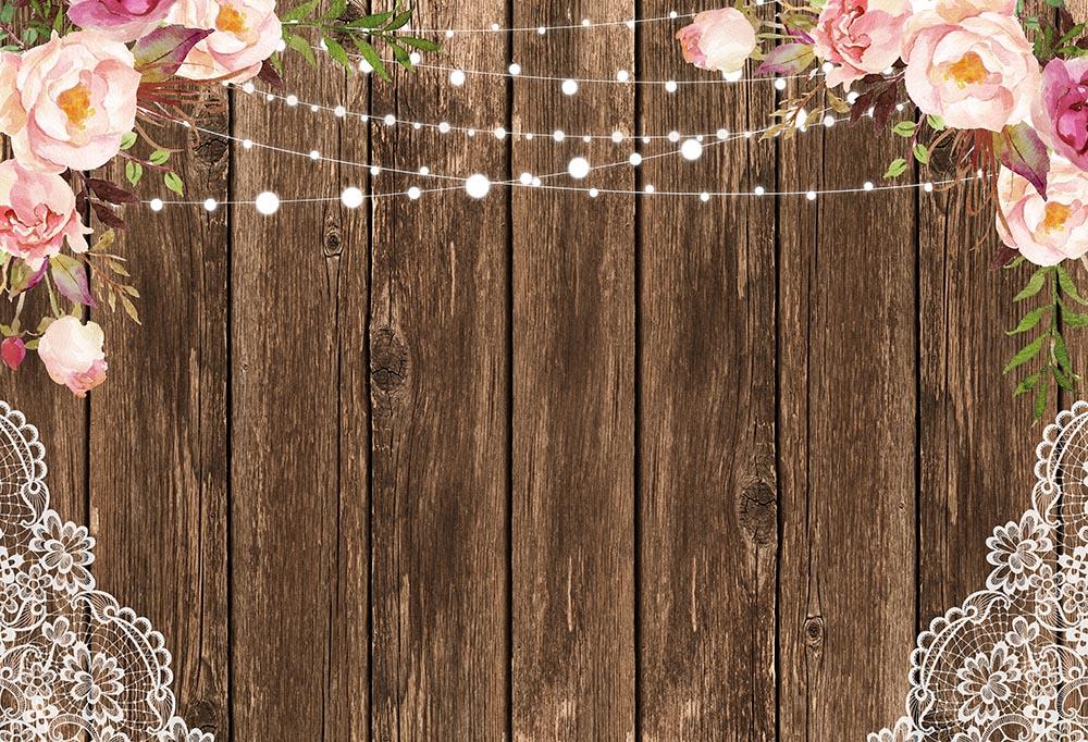 Изображение товара: Фон для фотосъемки с изображением деревянной стены камина Рождественского украшения дерева в ретро стиле для фотостудии