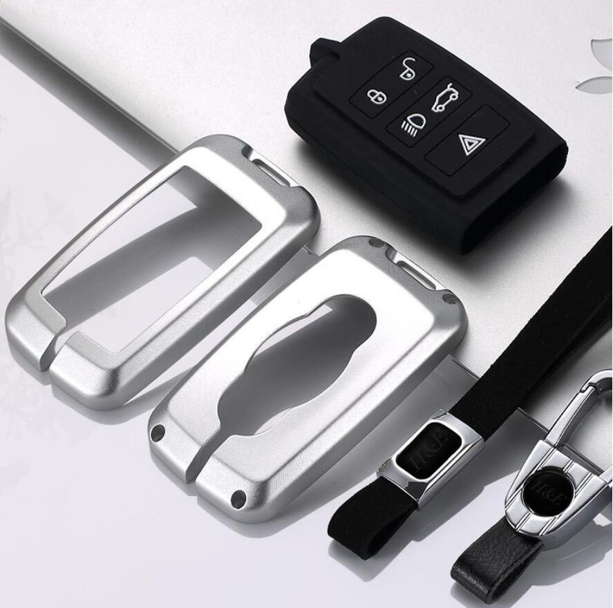 Изображение товара: Автомобильный чехол для ключа из алюминиевого сплава, чехол-держатель для автомобиля для Land Rover Range Rover Discovery 5 Sport для JAGUAR XE XF XJ F PACE
