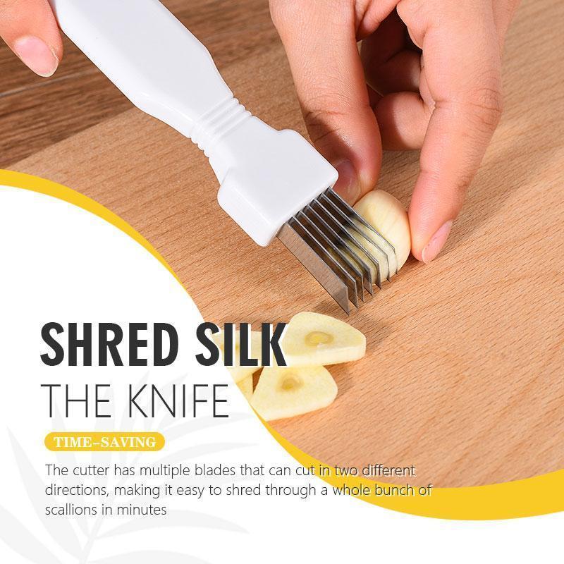 Изображение товара: Шелковый нож Shred, гаджет-инструмент, лукорезка, чистка, измельчитель ножей, измельчитель, нарезка овощей, кухонные столовые приборы, 1 шт.