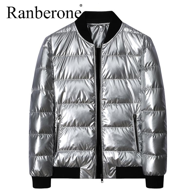 Изображение товара: Новинка 2020, модные зимние мужские куртки Ranberone, женский костюм для бега, спортивная одежда, мужская верхняя одежда на молнии, теплое пальто