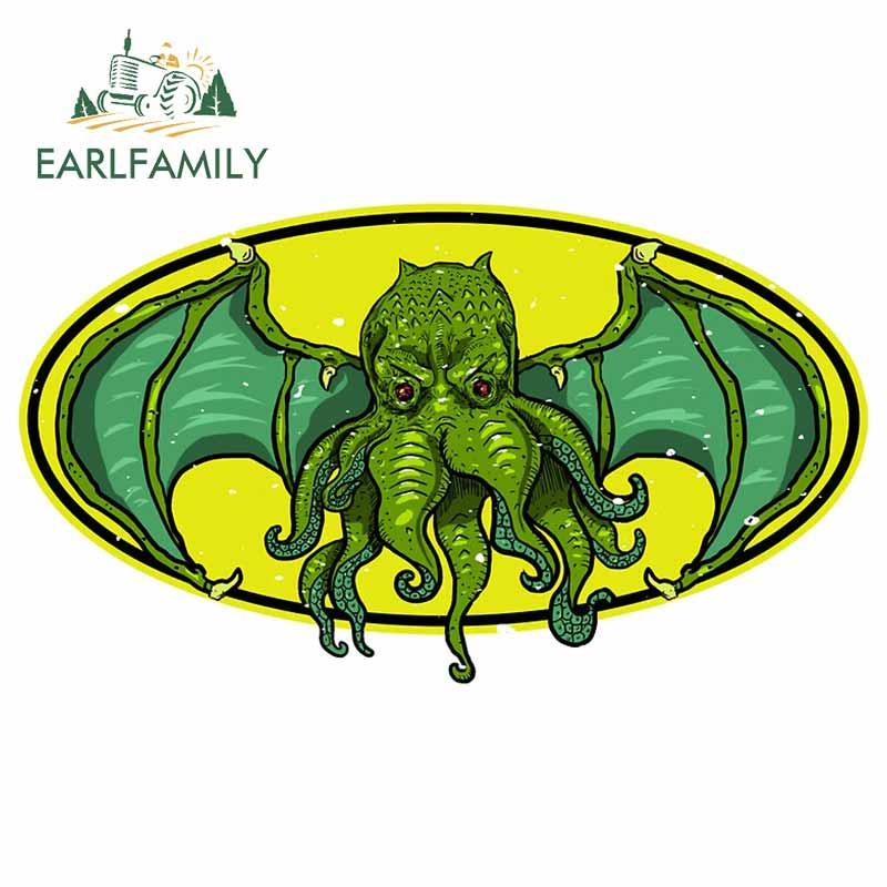 Изображение товара: EARLFAMILY 13 см x 7,6 см для Cthulhu устойчивая к царапинам наклейка на RV холодильник водонепроницаемые автомобильные наклейки на лобовое стекло виниловая автомобильная пленка