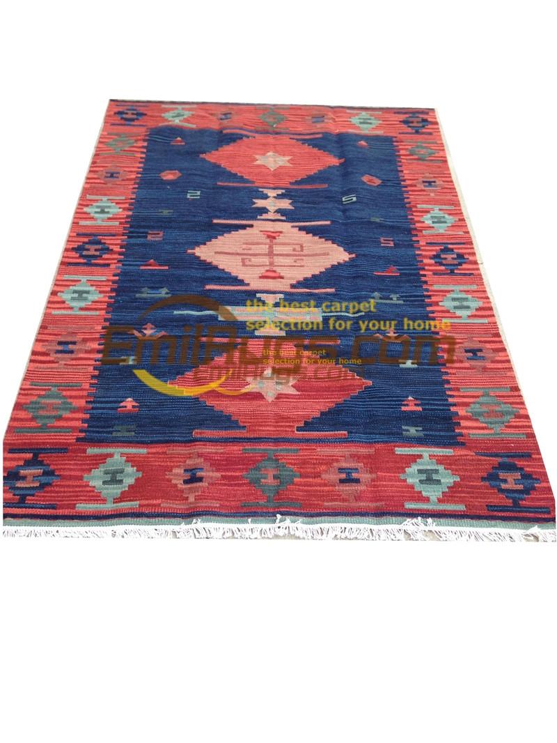Изображение товара: Турецкий ковры-килим шерсть ручной работы для гостиной Геометрическая спальня турецкий натуральный