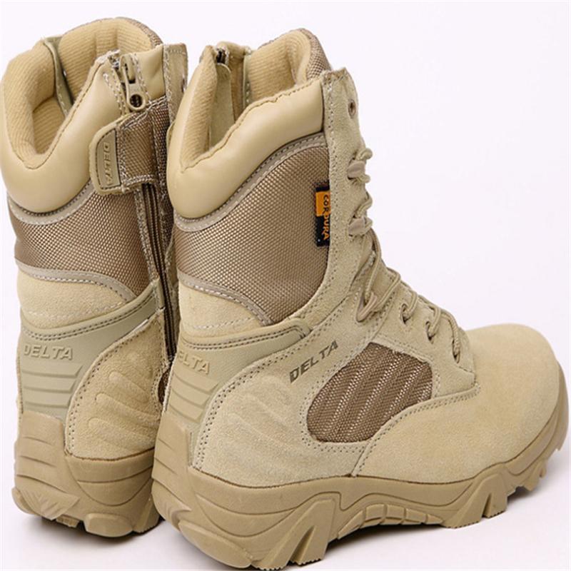 Изображение товара: Мужские зимние уличные ботинки для кемпинга, скалолазания, путешествий, военные походы, спецназ, Дельта, боевые ботинки, штурмовая тактическая нескользящая обувь для пустыни