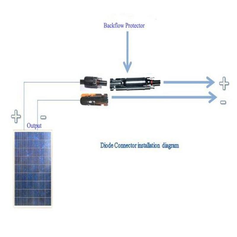 Изображение товара: Диодный разъем для солнечной батареи, водонепроницаемый Коннектор с автоматической блокировкой, 10A 15A 20A DC