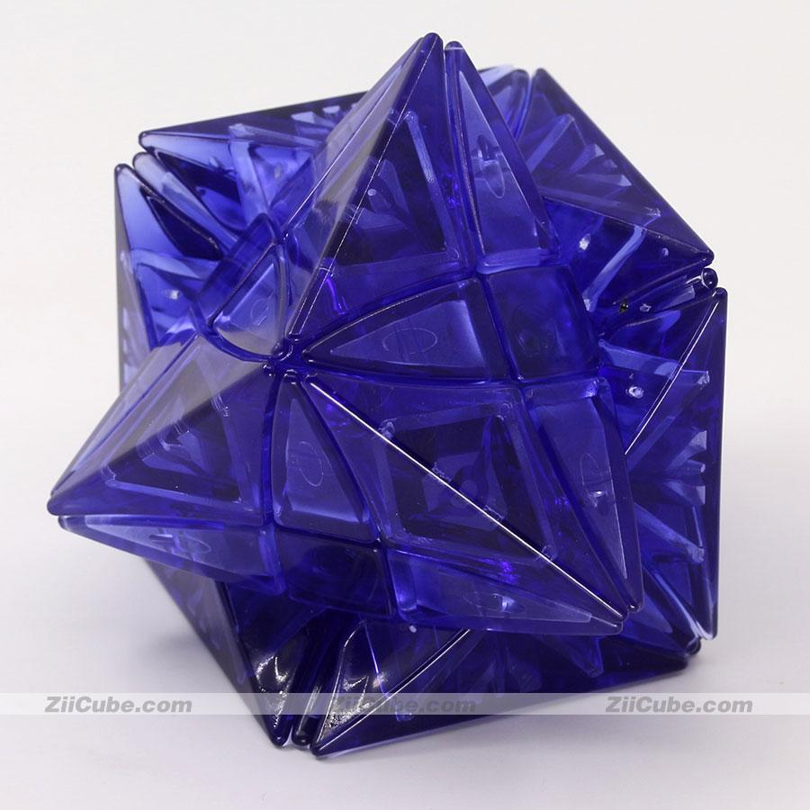 Изображение товара: LanLan Куб странной формы прозрачный волшебный куб 8 осей Рекс прозрачные цветные наклейки LanLan ограниченный выпуск Пазлы twis игрушка