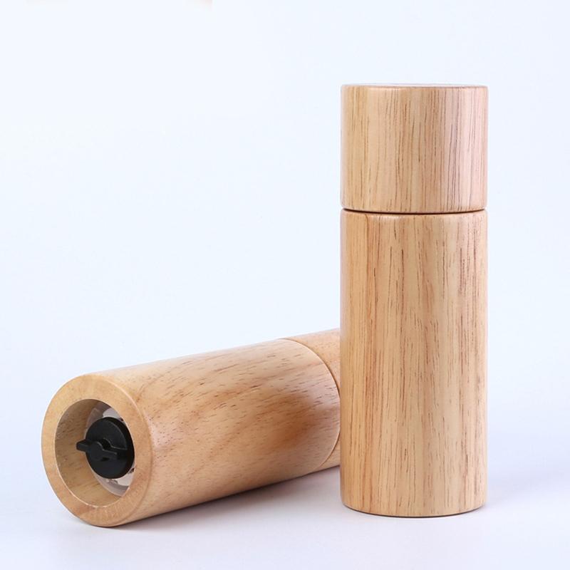 Изображение товара: Бытовая 6-дюймовая деревянная мельница для перца, ручная мельница, многофункциональная бутылка для приправ, кухонный инструмент