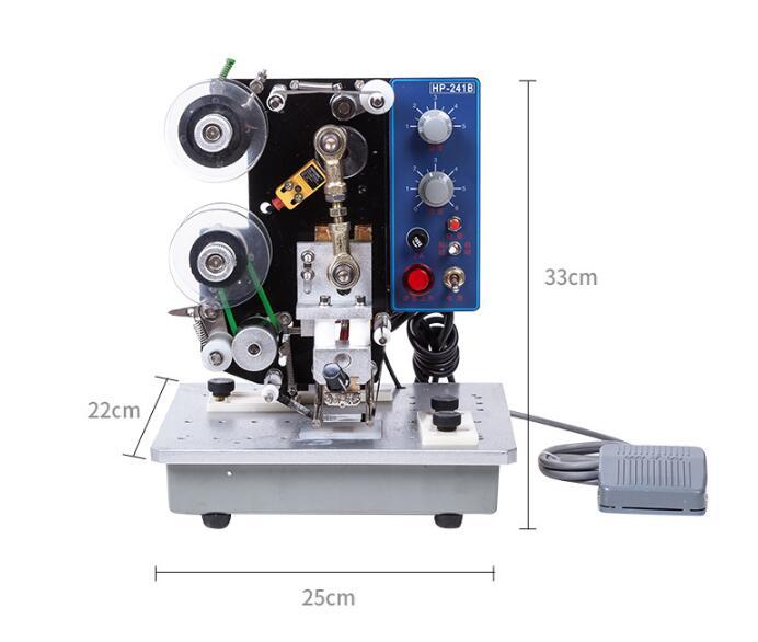 Изображение товара: HP-241B Электрический ленточный кодирующий станок автоматическая печать даты этикетка с тиснением машина для горячего кодирования