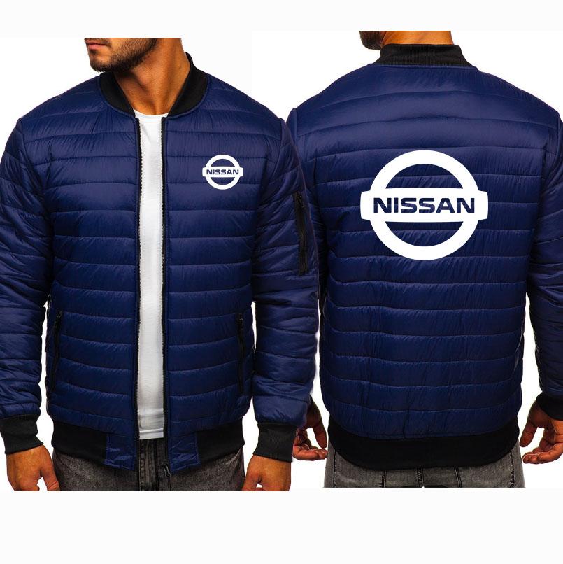 Изображение товара: Модные плотные теплые пальто, Мужской пуловер с принтом логотипа Nissan, модная Высококачественная зимняя Флисовая теплая куртка с подкладкой