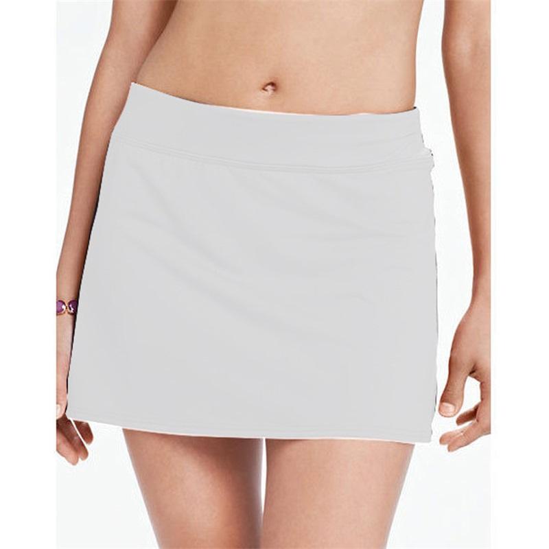 Изображение товара: Новая модная однотонная женская юбка, летняя стильная пляжная короткая мини-юбка, женские сексуальные вечерние юбки со средней талией