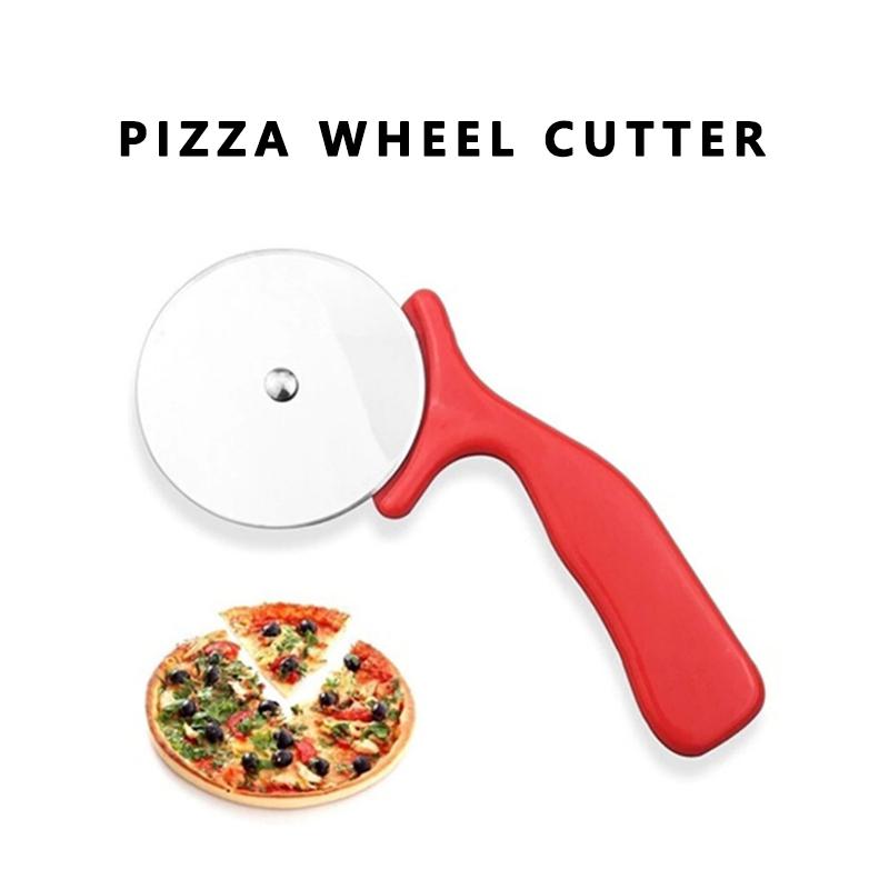 Изображение товара: Нержавеющая сталь круглый нож для пиццы Инструменты для торта колеса Ножницы Для Пиццы идеально подходят для пиццы, Пирогов, вафель и печенья из теста