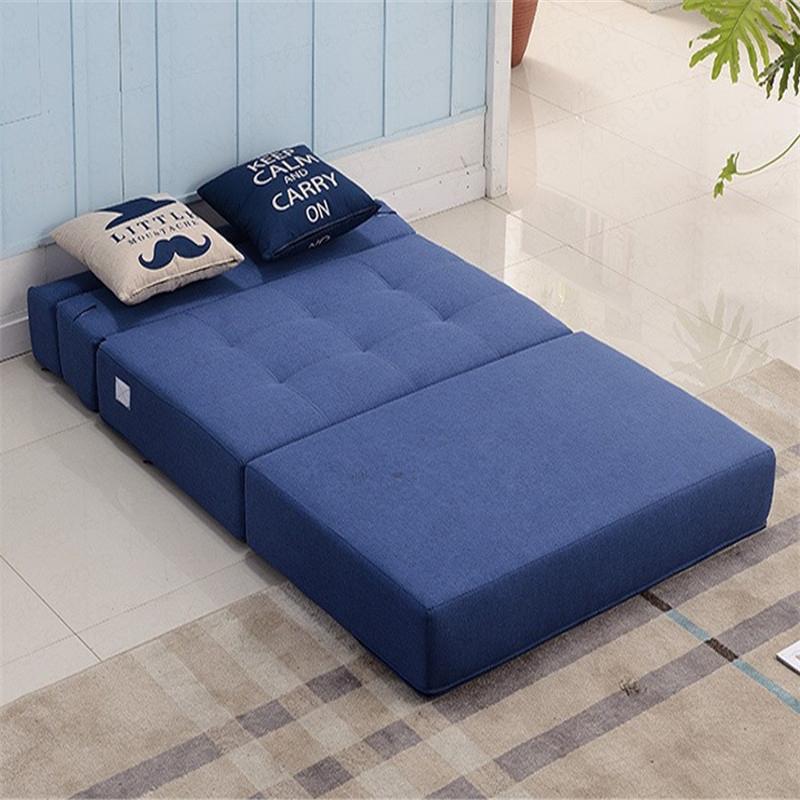 Изображение товара: Простой складной диван-кровать, складной ленивый жесткий матрас-татами, одинарный, двойной, для гостиной, спальни, кабинета, для маленькой квартиры, свободное пространство