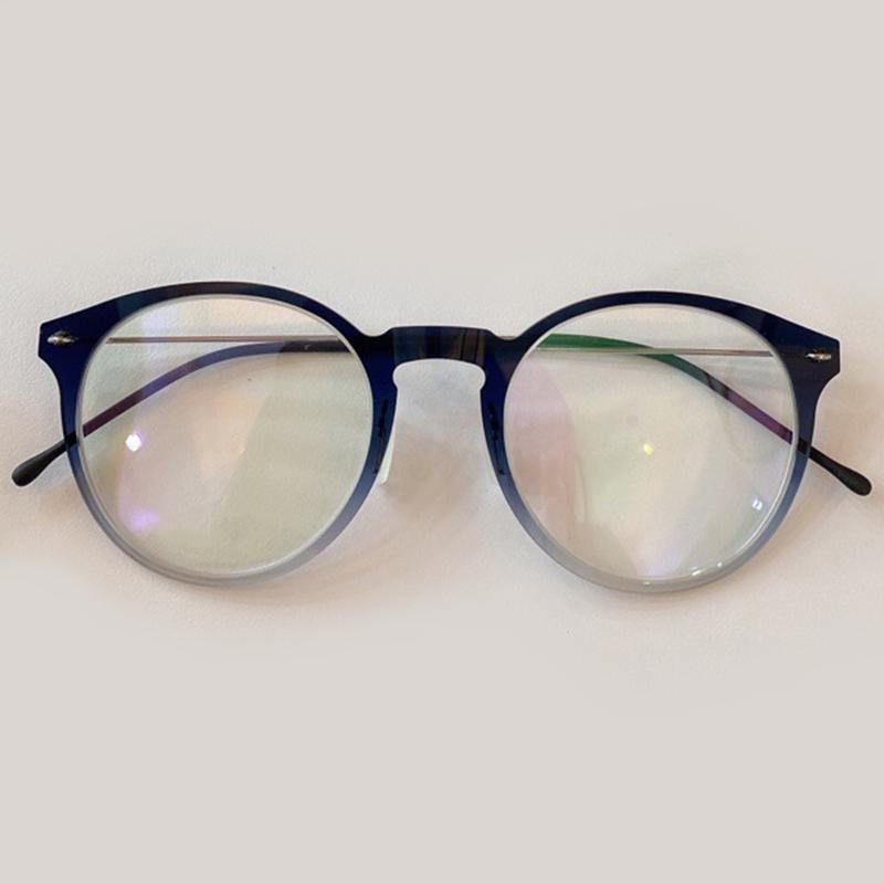 Изображение товара: Модные женские круглые оправы для очков градиентная оправа для очков для мужчин прозрачные линзы оптические очки