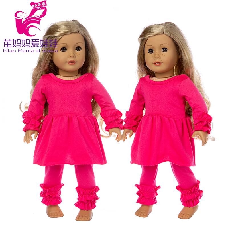 Изображение товара: Кукольная одежда 40 см, комплект для 17-дюймовой куклы, 18-дюймовая кукла, одежда для девочек, брюки, детский подарок на день рождения