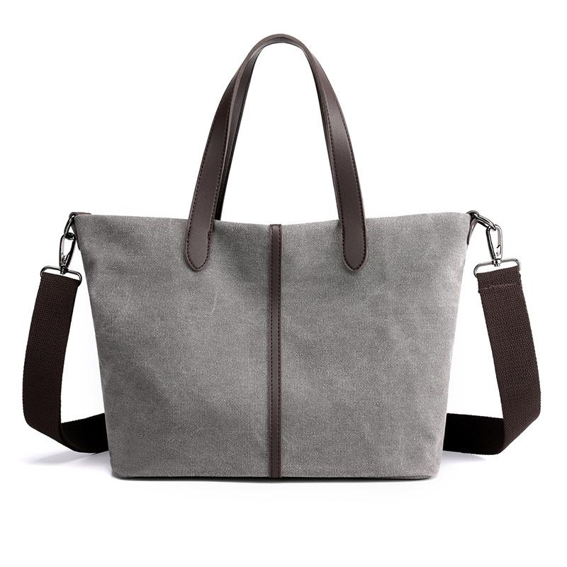 Изображение товара: 2020 брендовые Роскошные винтажные сумки Холщовая Сумка через плечо женская большая женская сумка и кошелек сумка-мессенджер