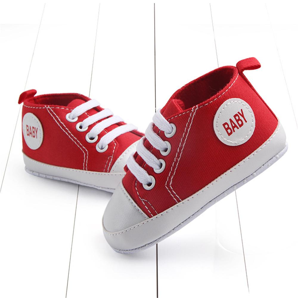 Изображение товара: Парусиновая нескользящая обувь на плоской подошве для маленьких девочек 0-12 месяцев