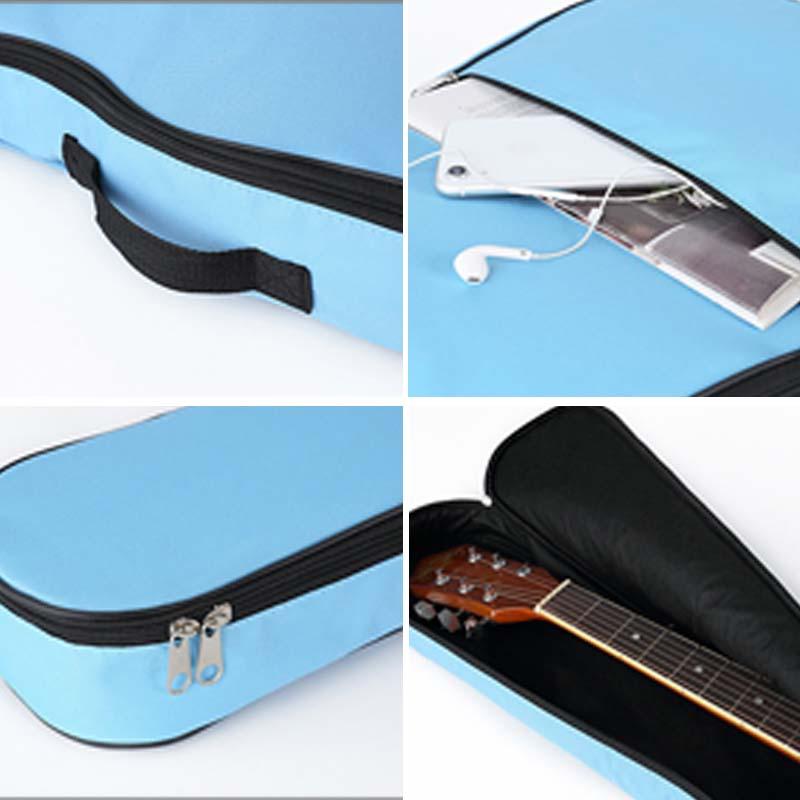 Изображение товара: Чехол для акустической гитары Scione из ткани Оксфорд с двумя плечевыми ремнями диаметром 40/41 дюйма, водонепроницаемый, 5 мм, рюкзак, Чехол для гитары