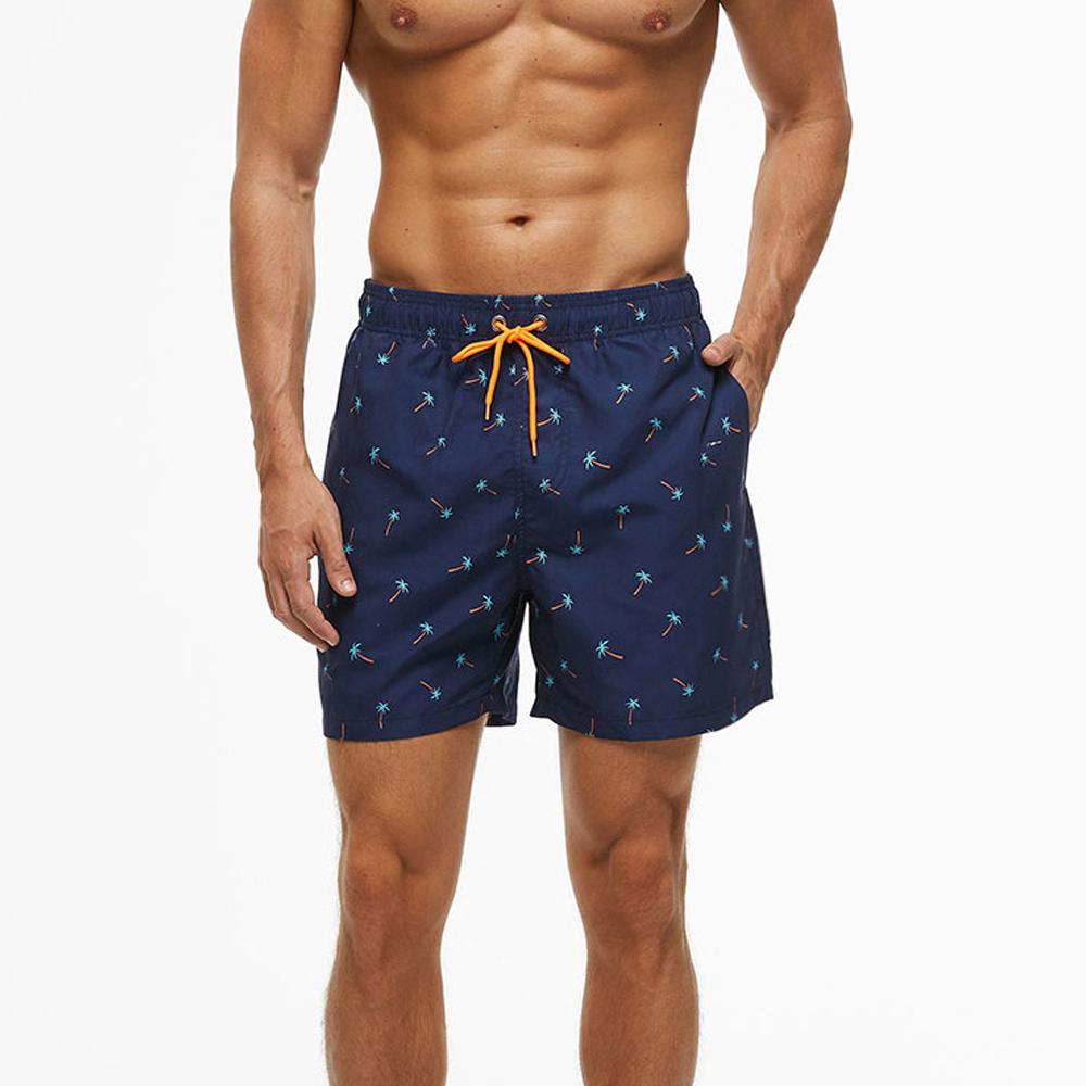 Изображение товара: Мужские шорты для бега, мужские пляжные спортивные шорты для серфинга, мужские двухслойные быстросохнущие спортивные мужские шорты, плавки для плавания для мужчин