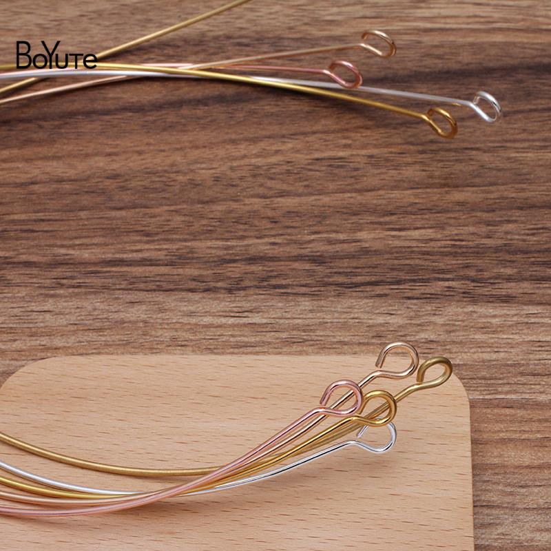 Изображение товара: BoYuTe (20 шт./лот) 130*1,5 мм ошейник в форме сердца, металлическое Латунное ожерелье-чокер «сделай сам», ювелирные аксессуары