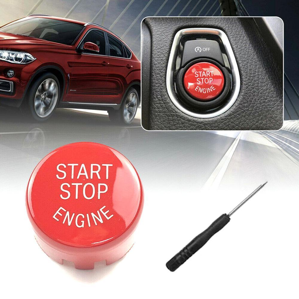 Изображение товара: Накладка кнопки переключения двигателя для BMW F/G, декоративные кнопки для BMW F20, F30, F10, F01, F25, F26, красные внутренние молдинги