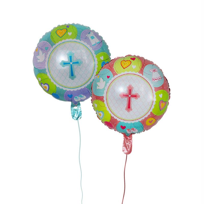 Изображение товара: 10 шт./лот 18-дюймовые круглые воздушные шары из фольги с распятием, воздушные шары с крестом и гелием, пасхальные украшения, шары на День Благодарения, Пасхи, товары для вечеринок