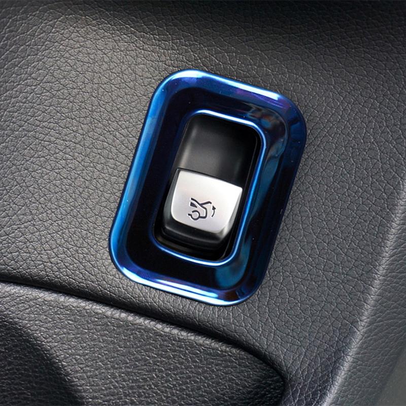 Изображение товара: Декоративная наклейка из нержавеющей стали для кнопки переключения двери багажника Mercedes Benz C Class W205 GLC X253 2015-2020